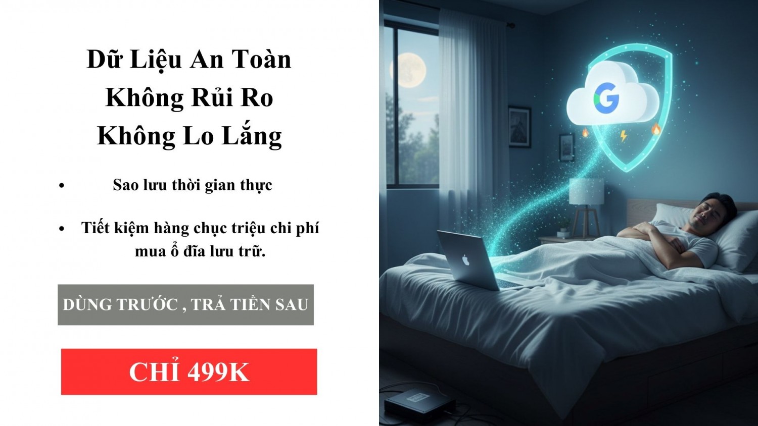 Dữ liệu được bảo mật, xài thả ga