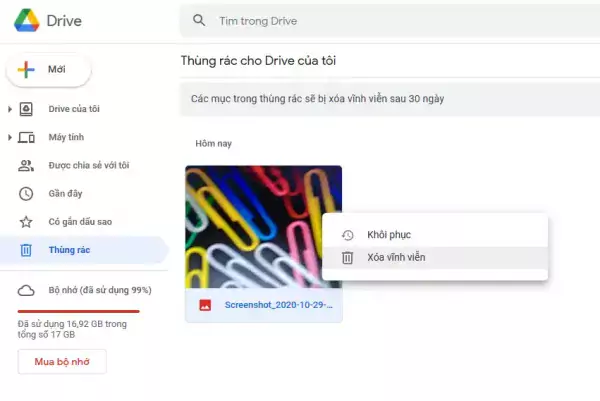 6 cách sửa lỗi Drive đầy bộ nhớ dù còn dung lượng tạo tài khoản drive google one không giới hạn dung lượng (1)