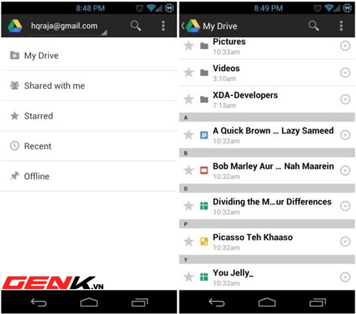 Bán tài khoản google drive one không giới hạn dung lượng Unlimited mở rộng địa bàn sang Android (2)