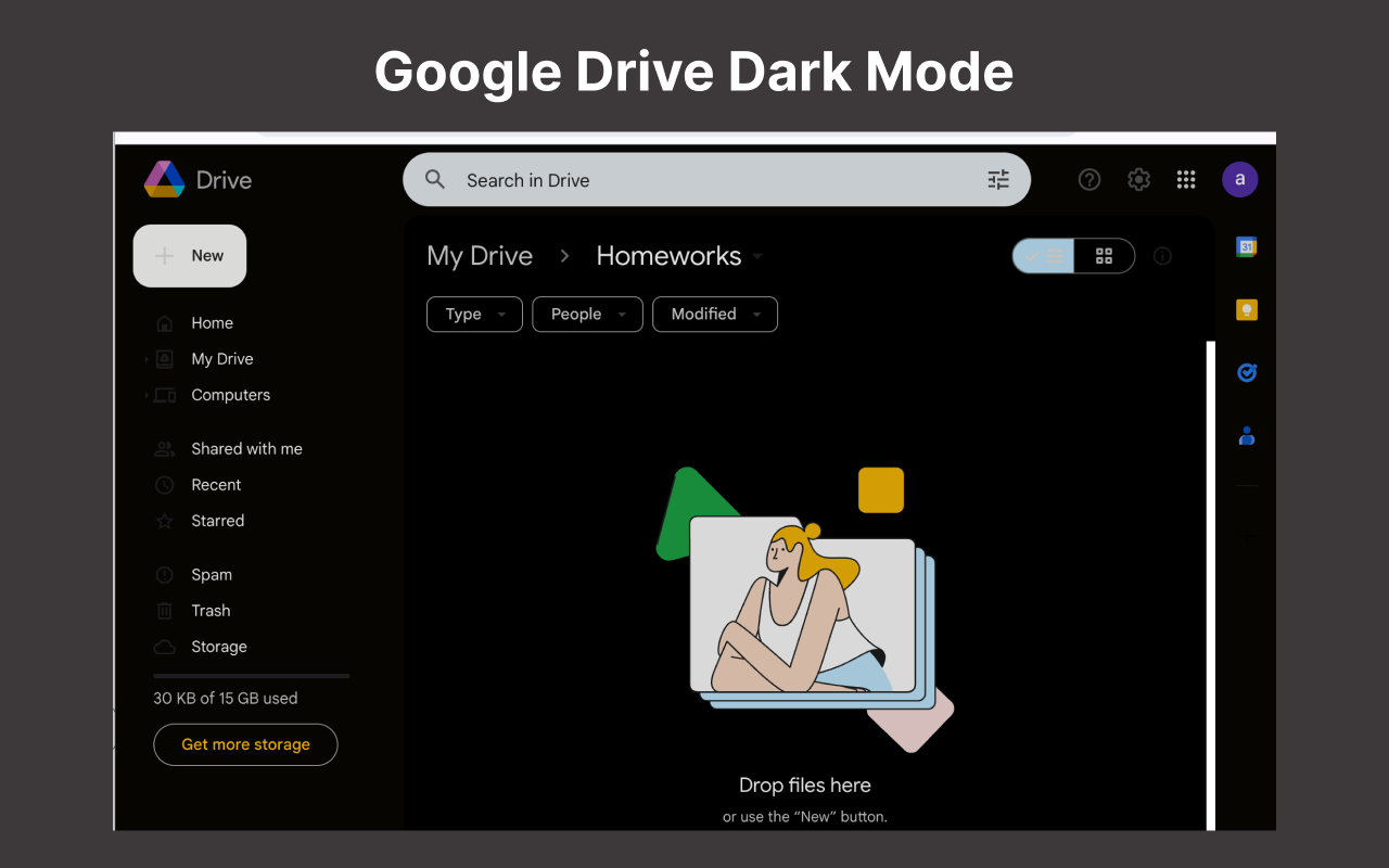 Cách Bật dark mod drive tạo tài khoản drive google one không giới hạn dung lượng