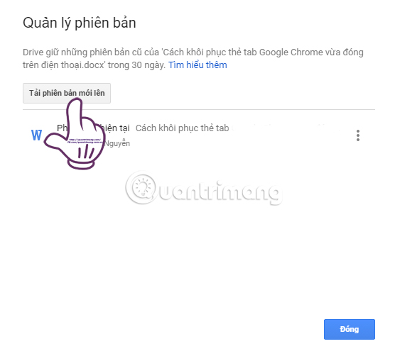 Cách cập nhật file trênBán Google drive one không giới hạn dung lượng Unlimited đơn giản (3)