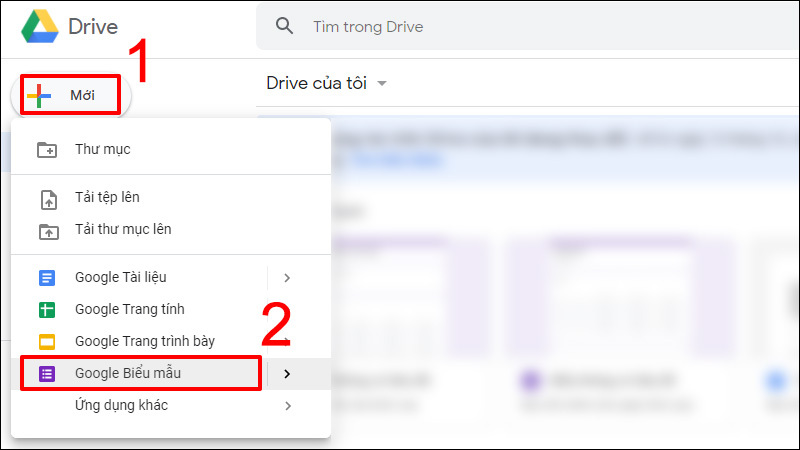 Cách tạo Google Form trên Bán tài khoản google drive one không giới hạn dung lượng Unlimited đơn giản (1)