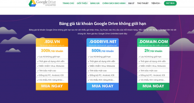 GIa Hạn 100GBNăm Bán Drive one không giới hạn dung lượng google (2)