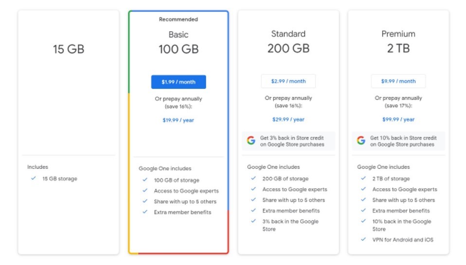 Khai thác drive Đăng ký Drive không giới hạn dung lượng google one (3)