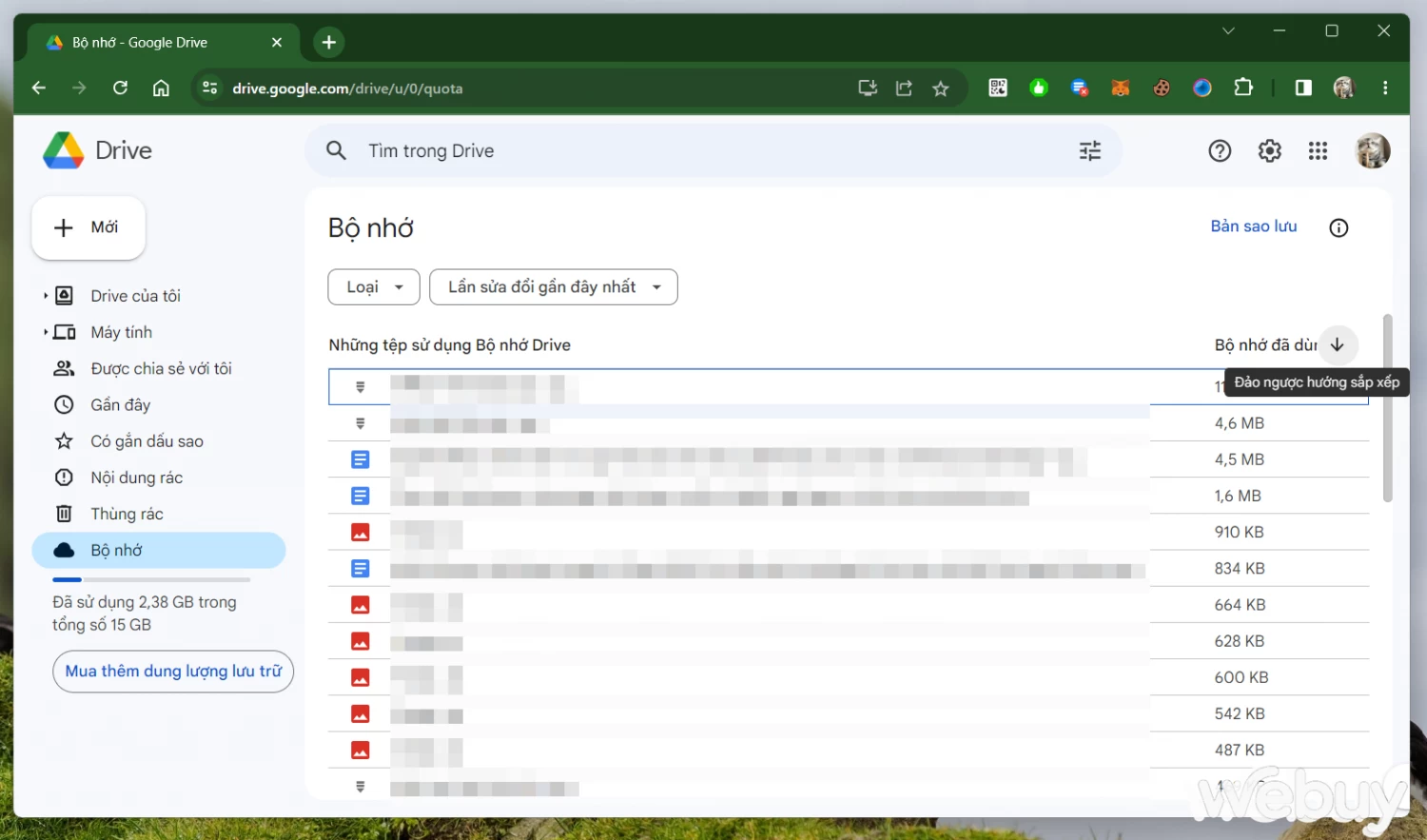 Làm gì khi dung lượngBán tài khoản google drive one không giới hạn dung lượng Unlimited bị đầy (2)