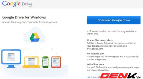 Thiết lập google drive one không giới hạn dung lượng Unlimited thành thư mục trên Windows (2)